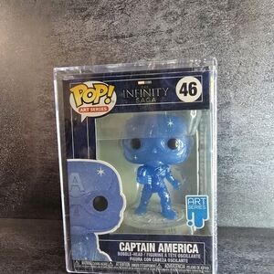 Funko Art Series Captain America Blue Collectible